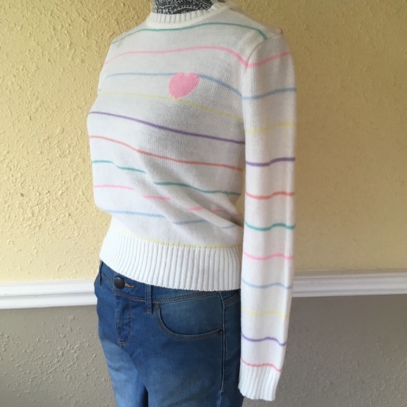 Sweetheart rainbow sweater - Picture 1 of 3